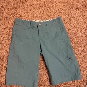 Athleta Teal Active Bermuda Shorts